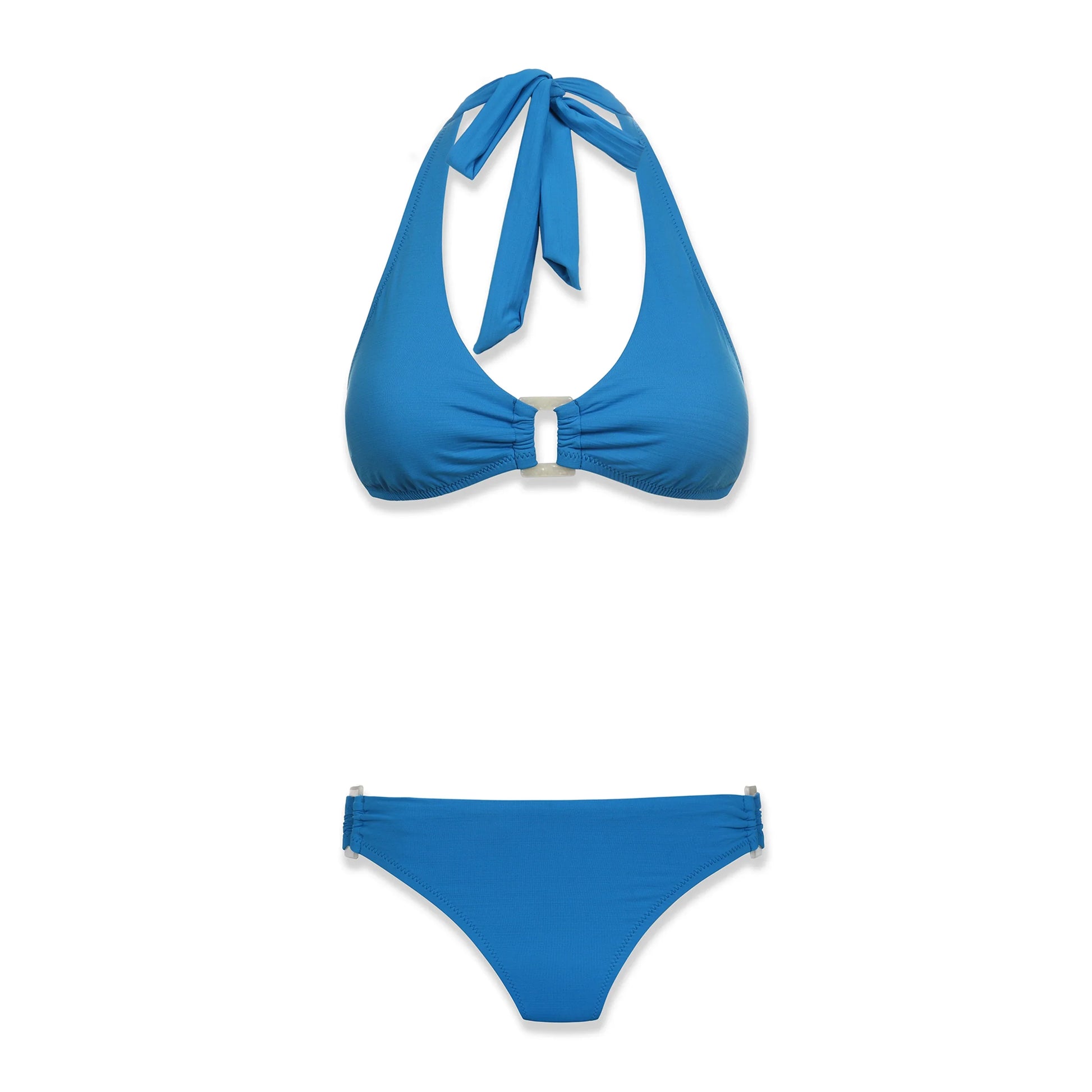 Helen Jon Shell Halter Azure Blue