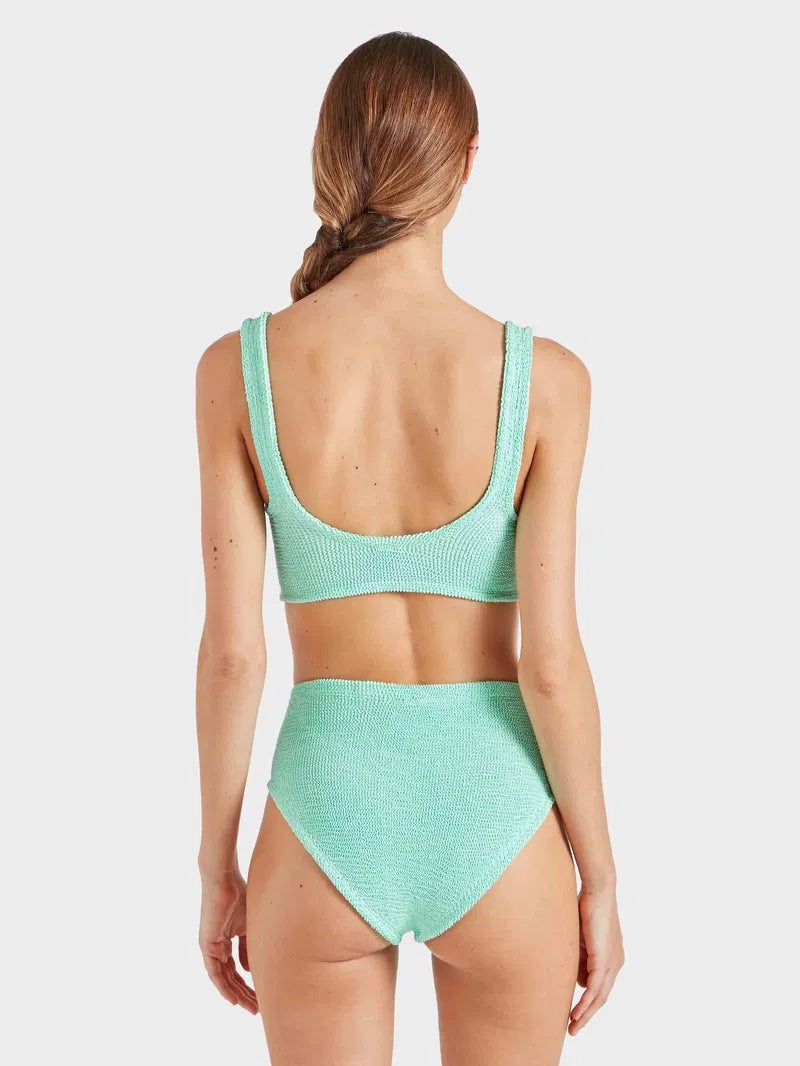 Nadine With Pearly Hoop Bikini Metallic Mint