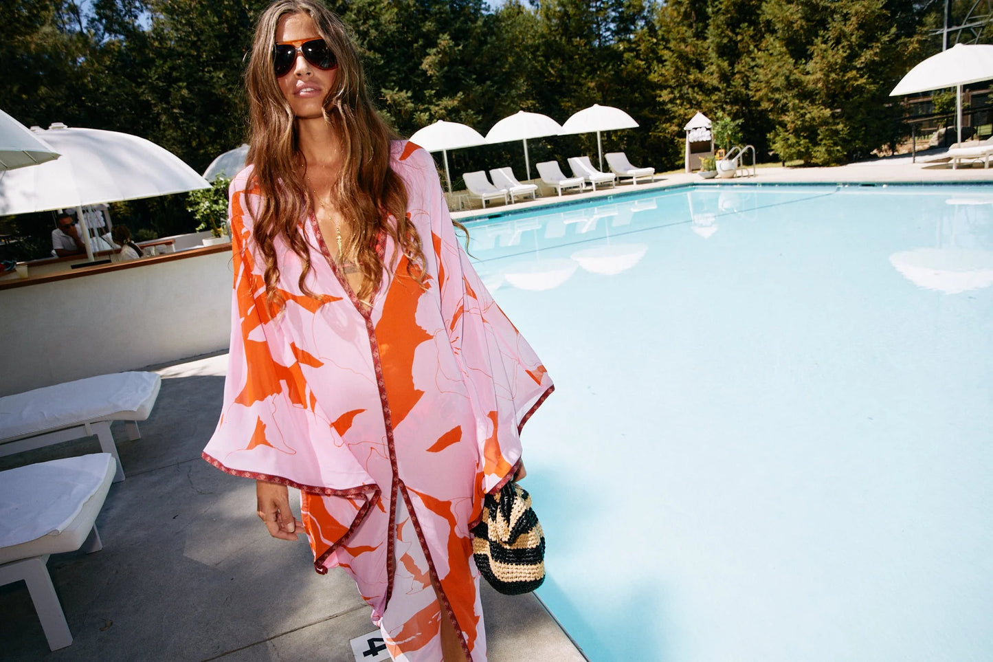Jaya Kaftan Electric Orchid