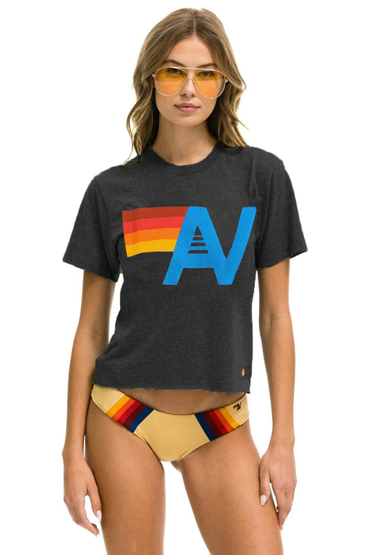 Logo Boyfriend Tee Charcoal
