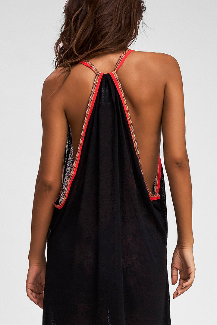 Pitusa Inca Sundress Black-Red