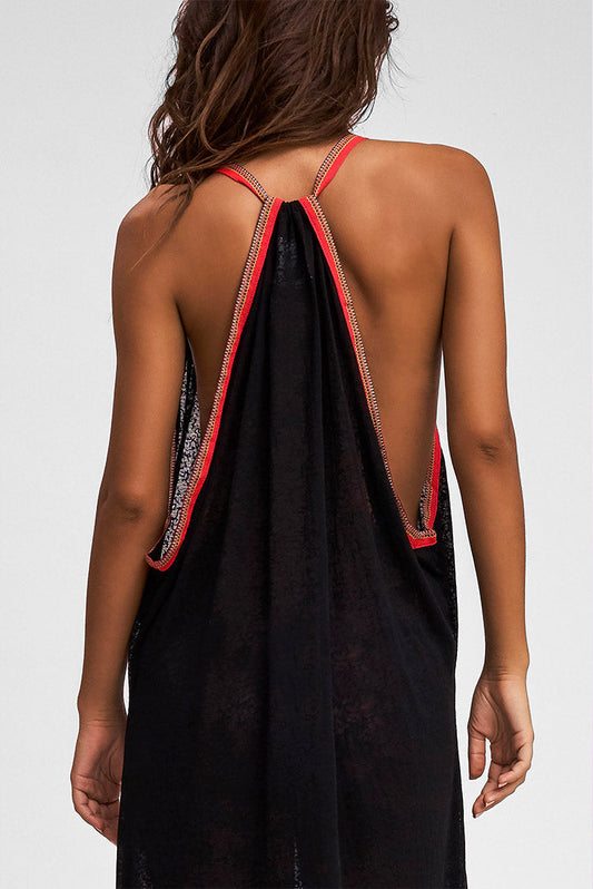 Pitusa Inca Sundress Black-Red