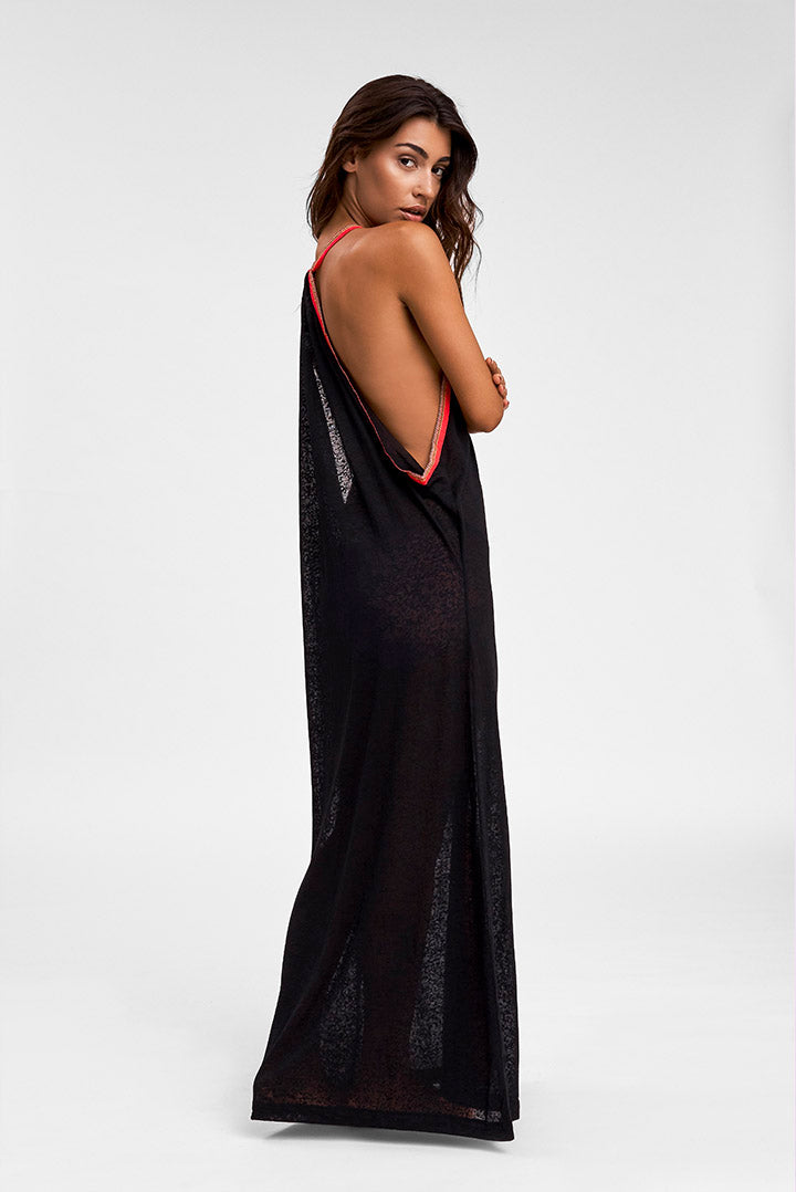 Pitusa Inca Sundress Black-Red