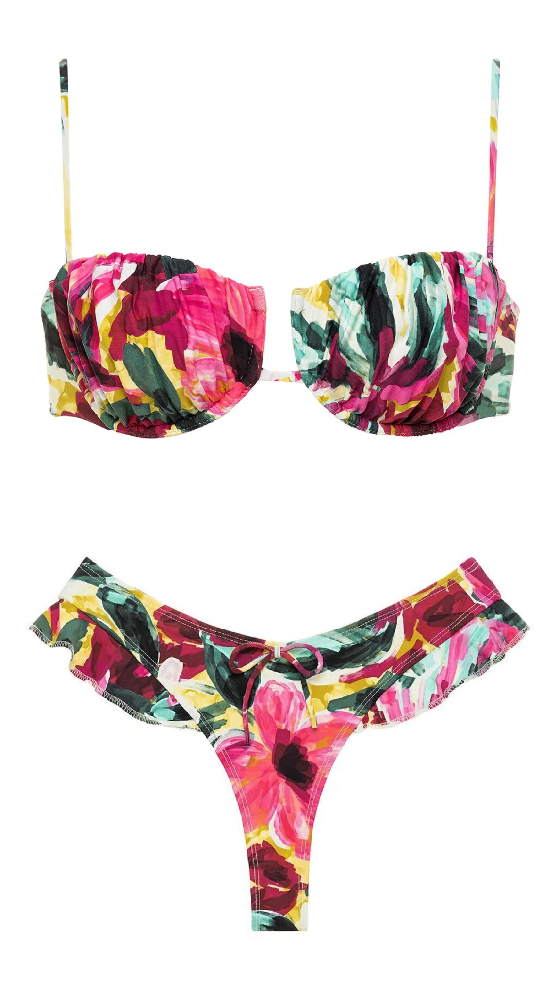 Montce Isla Floral Petal Bikini Top