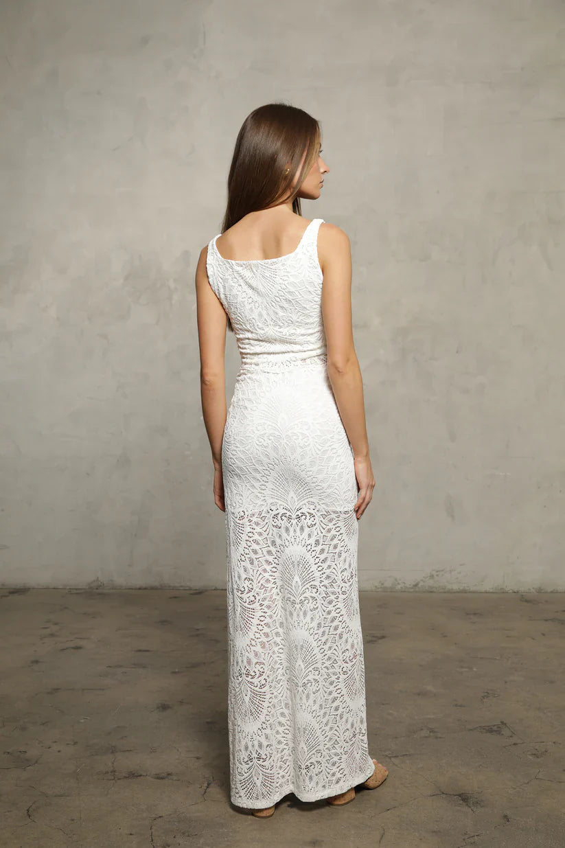Lanai Lace Tank Dove