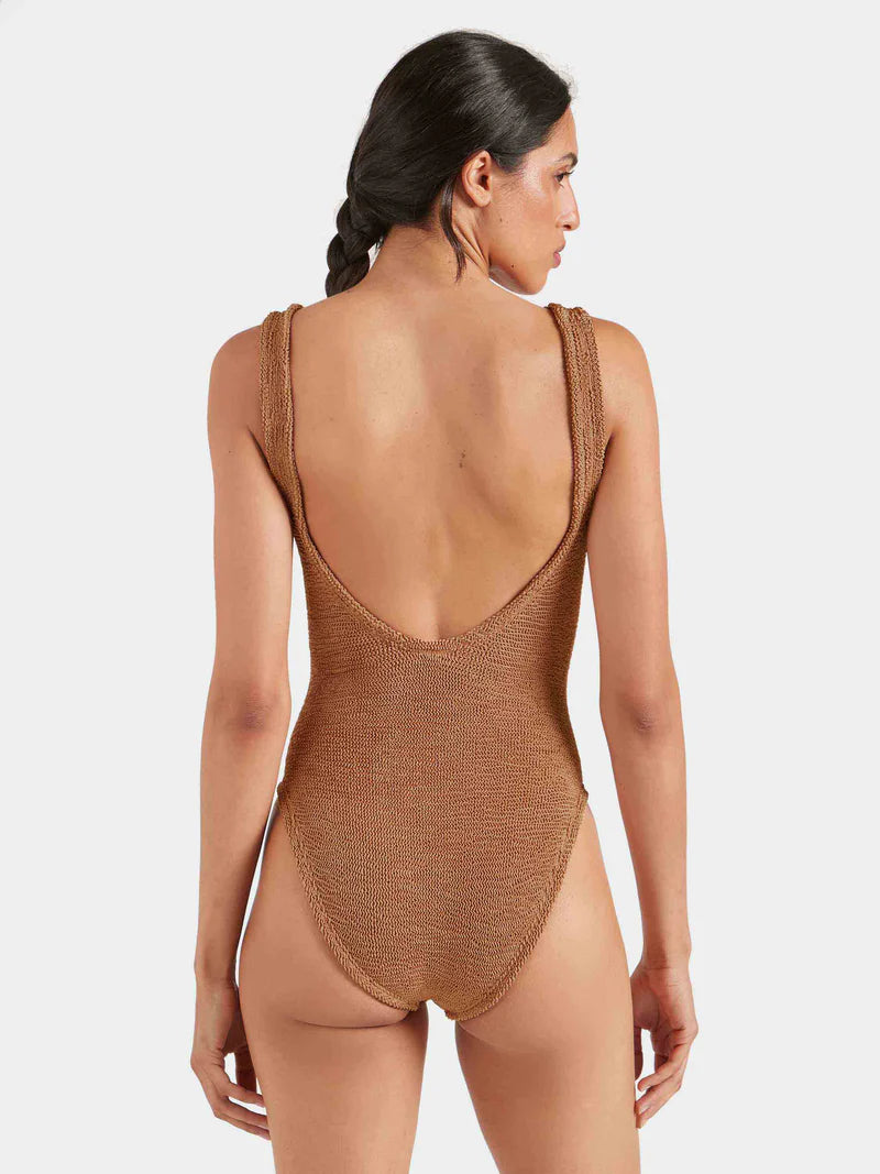 Sadie One Piece Metallic Cocoa