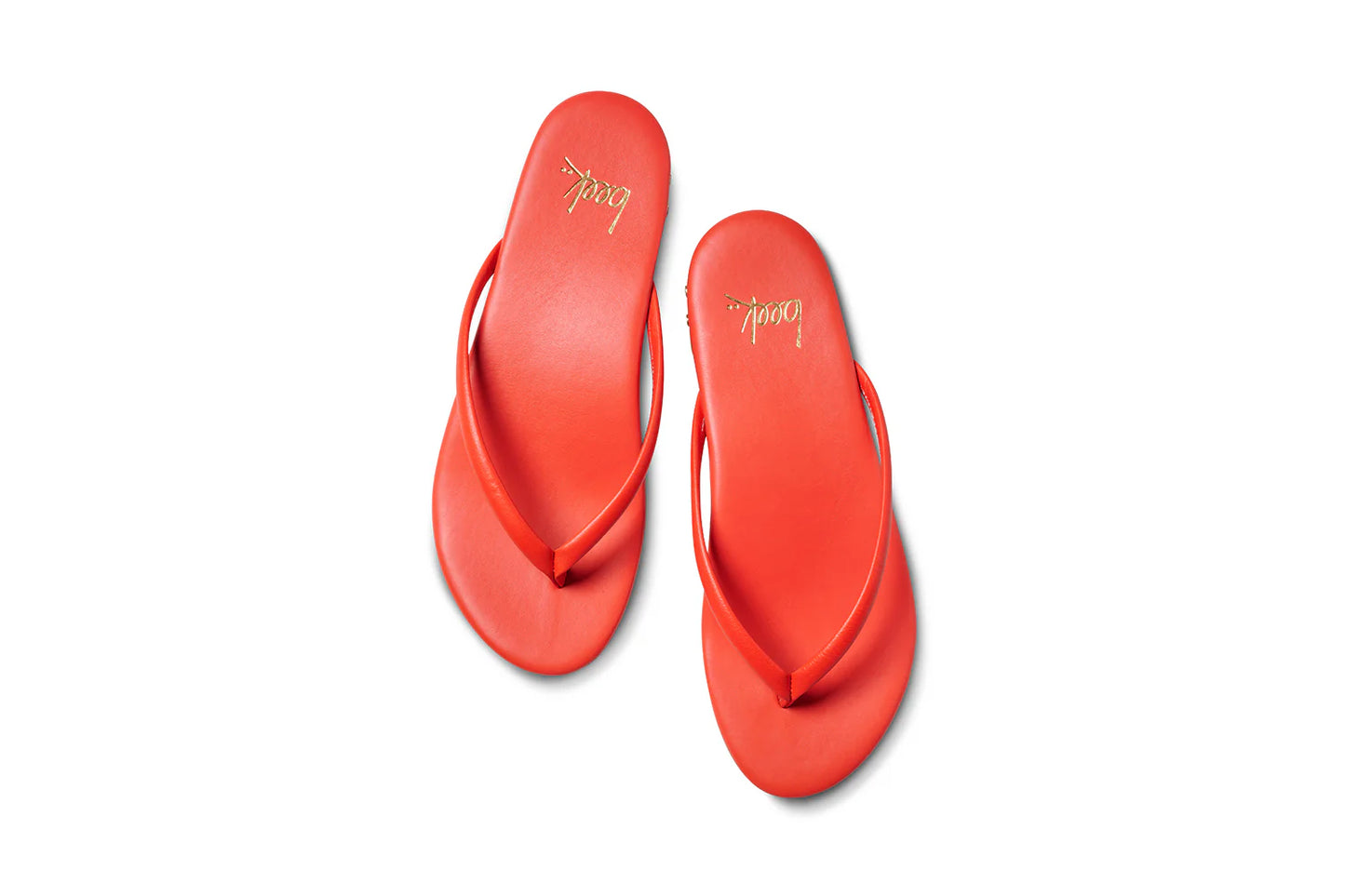 Sunbeam Leather Flip Flop Sandal Tomato