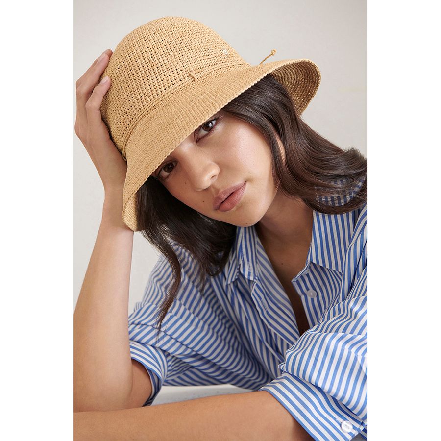 Helen Kaminski Provence 8 Natural — front view | Belle Mar Swim