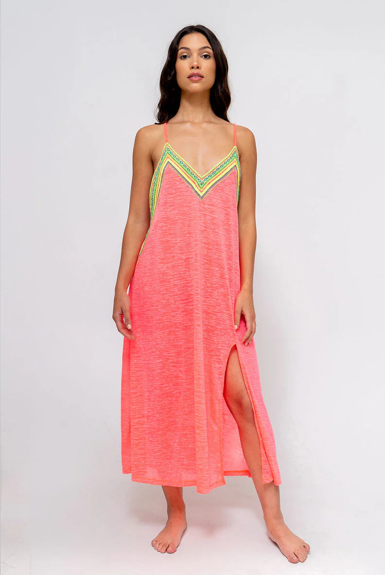 The Slip Dress Hot Pink